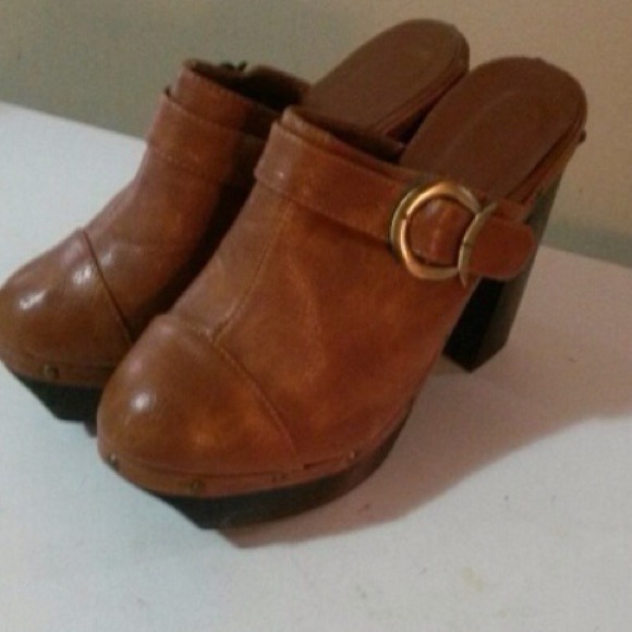 Brown Wedge Heels Size 9