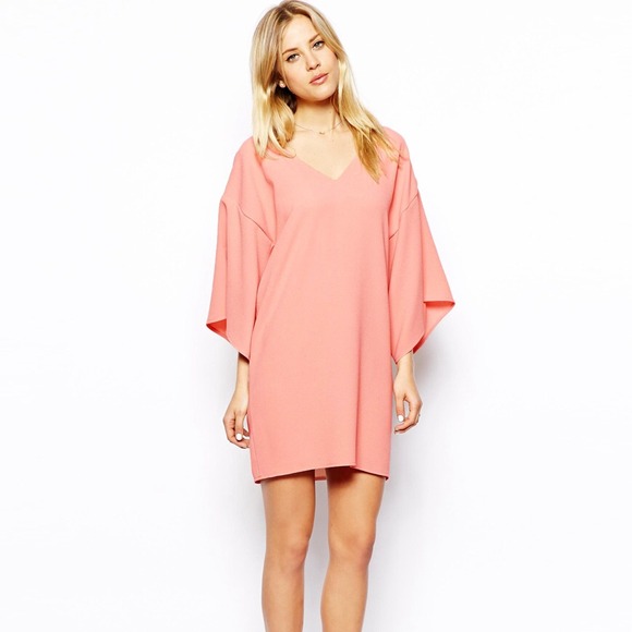 ASOS Collection Kimono Shift Dress // Blush