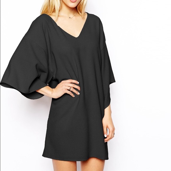 ASOS Collection Kimono Shift Dress // Black