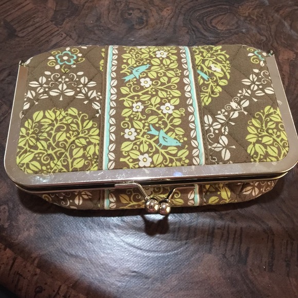 Vera Bradley twirly bird cosmetic case.