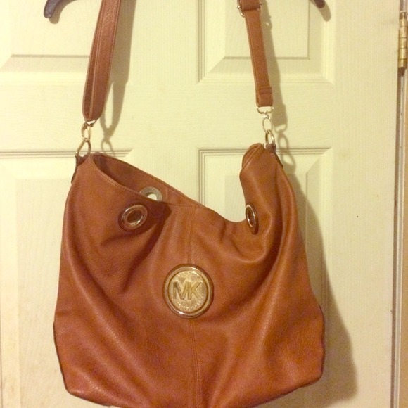 Brown and gold Michael Kors bag