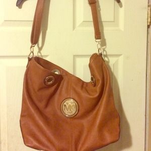 Brown and gold Michael Kors bag