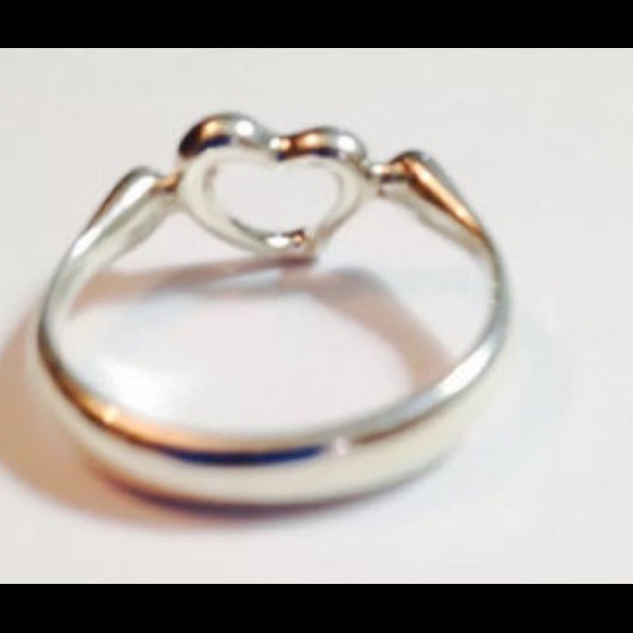 Tiffany Elsa Peretti open heart ring sz6 - Picture 2 of 3