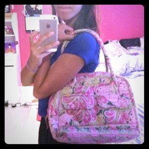 Pink and green Vera Bradley purse