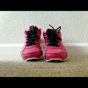 Hot pink shoes