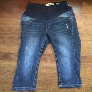 Paris blues medium maternity Capri