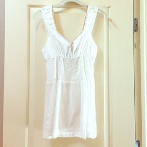 White Free People tank