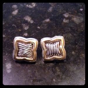 David Yurman Quatrefoil earrings