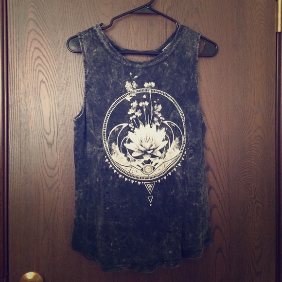 Black Moon for Urban Outfitters Floral Tank Top