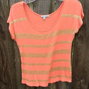 Peach sequined shirt!