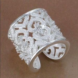 Sterling Silver (925) Cuff Ring
