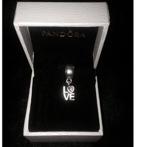 Discontinued love Pandora charm