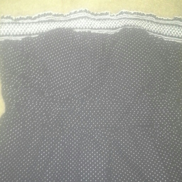 Black&White polka dotted cotton dress M - Picture 2 of 3