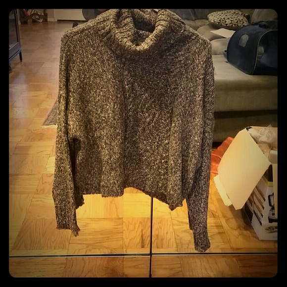 Brown Turtleneck Sweater