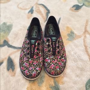 Floral & cheetah print keds
