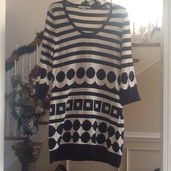 Patterned Sweater Dress