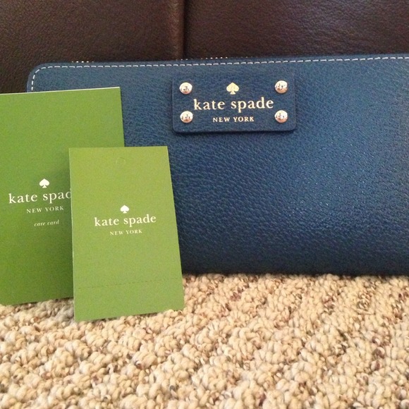 kate spade Handbags - NWT Kate Spade Cobalt Wallet