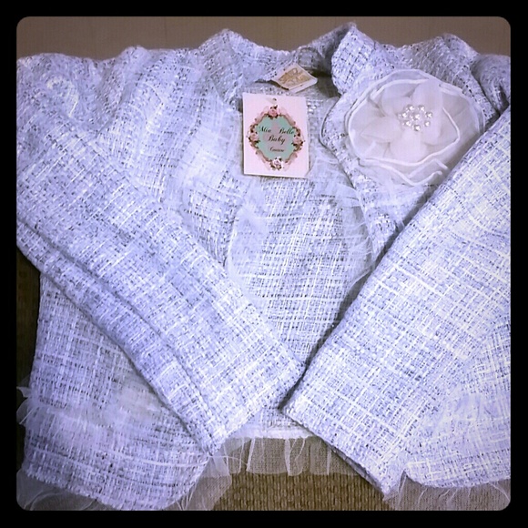 Kids Blue Tweed Blazer