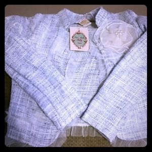 Kids Blue Tweed Blazer