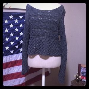 Grey knit free people top