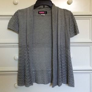 a comfy gray cardigan!