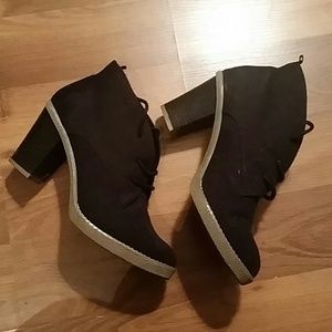 Black Suede Old Navy Ankle Boots