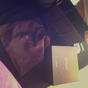 Gucci box dust bag and small shopper all authentic