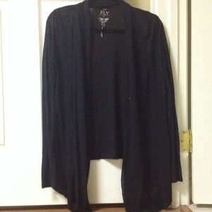 Thin Black Cardigan