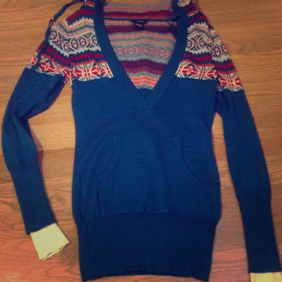 Sweater top with hood