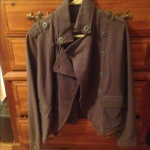 Gray Converse pea coat style jacket