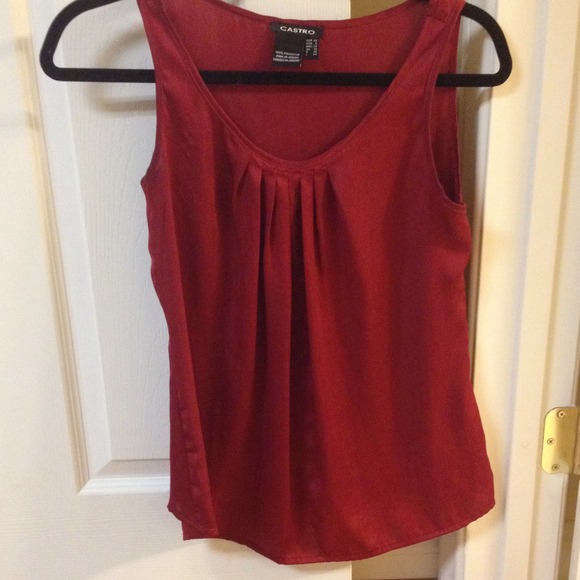 Red Silky Top