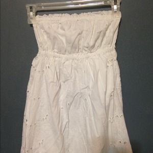 White Strapless Dress