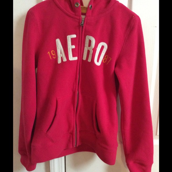 Aeropostale Pink Fleece Hoodie