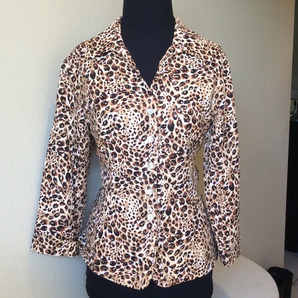 SilkLand Jackets & Blazers - Silk Animal Print Blazer