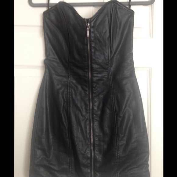 Leather dress