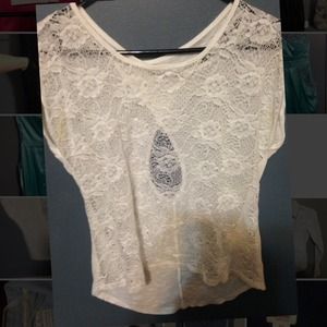 Lace front shirt