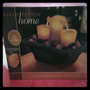 NIB LED Candle Water Fountain