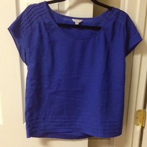 Royal Blue Chiffon Shirt