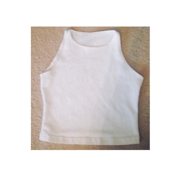 American Apparel Tops - American Apparel High Neck Crop Tee