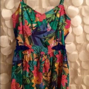Tropical Print Dress