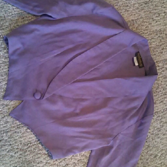 Lilac Cropped Blazer