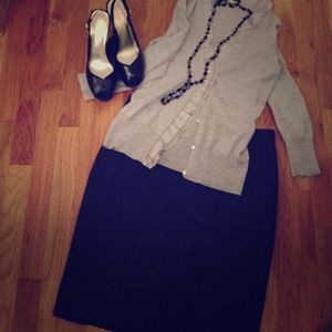 J.Crew pinstripe no.2 pencil skirt