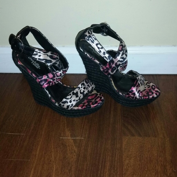 Leopard pink heels - Picture 2 of 3