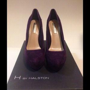 Purple/ black heels