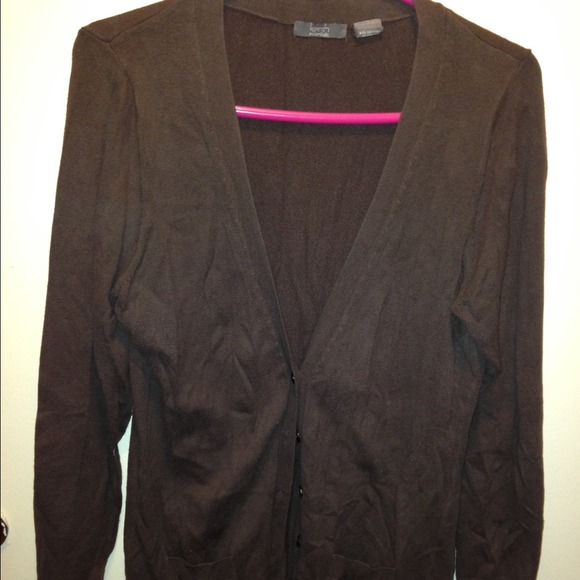 comfy brown cardigan