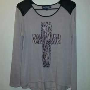 Leopard cross shirt