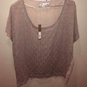 Lauren Conrad Novelty Knit Front Dolman