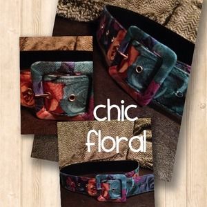 Chic floral belt