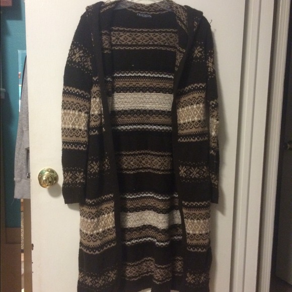 Long knitted sweater