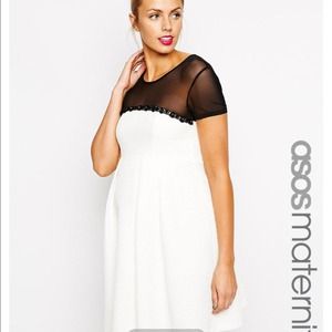 Black and White ASOS Maternity Dress